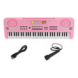 Piano Teclado Musical Infantil Micrófono Eléctrico Karaoke