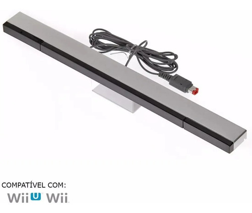 Barra Sensor Régua Bar Com Fio Nintendo Wii Wiiu Com Suporte