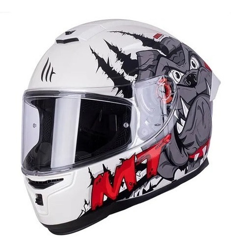 Casco Moto Mt Stinger Hummer Neron D5 Rojo Brillo Integral