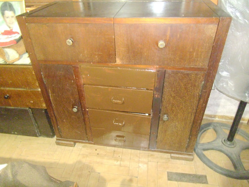 Mueble Antiguo Para Tocadisco Y Radio Antigua