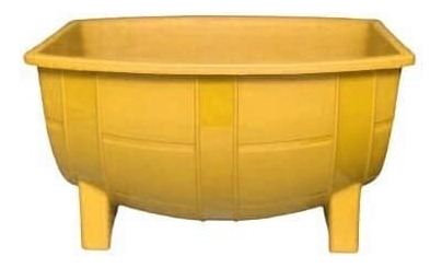 Macetero Mini Barril Color Amarillo