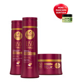 Haskell Liso Com Força Shampoo Condicionador Mascara 300ml