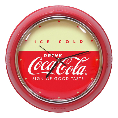 Drink Coca Cola - Reloj De Pared Estilo Retro Para Nevera, C