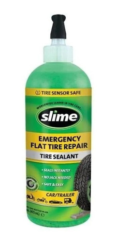 Sellador Para Llantas Sin Camara Slime Made In Usa 16 Oz