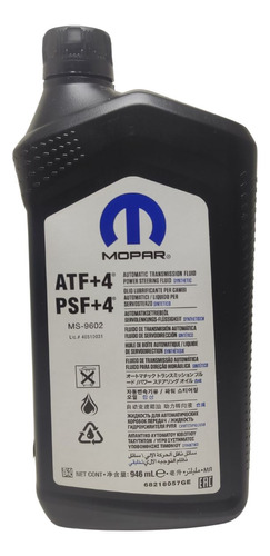 Lubrificantes Atf+4/psf+4 Original Mopar Cambio At6 Jeep