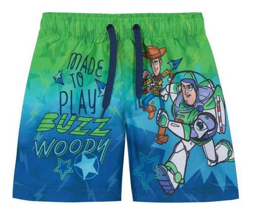 Traje De Baño Bebe Niño Short Disney Toy Story Azul