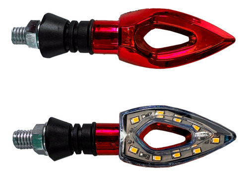 Pisca Seta Esportiva Moto Led Vazado Flecha Par