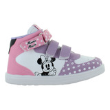 Panam Tenis Botita Minnie Mouse Casual Contactel Niña 88914