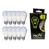 10 Lâmpadas Led Luz Branca 9w Bulbo 6500k Cor Branco-frio 