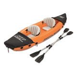 Kayak Bote Inflable 2 Personas Bestway Calidad 160kg + Remos