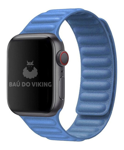 Pulseira Elos Couro Compatível Com Apple Watch 41mm 45mm