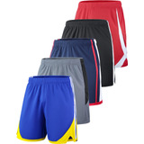 Liberty Imports - Juego De 5 Pantalones Cortos De Baloncest.