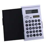 Calculadora Montreal Cme022 Aliment. Dual 8 Dígitos Con Tapa Color Negro