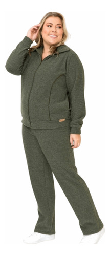 Conjunto Feminino Boucle De Qualidade Para Frio Plus Size