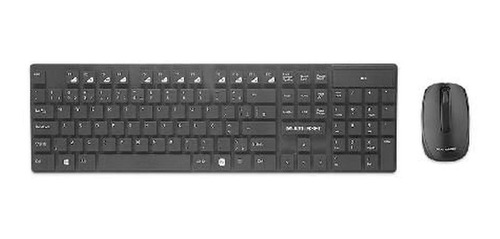 Kit Teclado Mouse Multilaser Sem Fio Teclas Flutuantes Preto