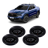 Kit Alto Falantes 4 Portas Fiat Toro Jbl 6x9 Polegadas Flex4