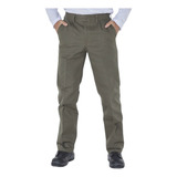 Pantalon Clasico Verde De Trabajo