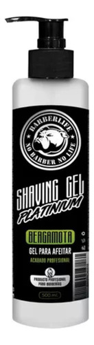 Gel Afeitado Shaving Platinium Con Bergamota Barberlife