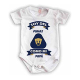 Pañalero Personalizado  Bebé Pumas De La Unam Futbol Liga Mx