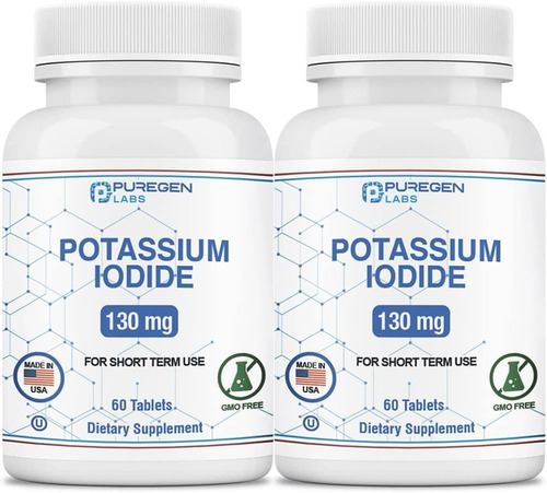 Puregen Labs I Potassium Iodide I Kosher I 130mg I 120 Tabs