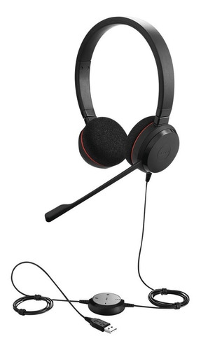 Audífonos Jabra Evolve 20 Duo Ms Usb Stereo P/n 4999 823 109