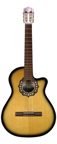 Guitarra Clasica Criolla Fonseca Modelo 39kec Eq Caja Entera