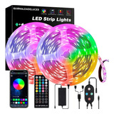 Tira Led Rgb 5050 Rítmica Musica Sonido Decoración Luces