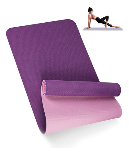 Tapete Yoga Pilates Grueso Antiderrapante Ejercicio Entrenar