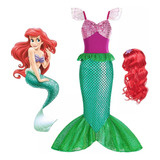 Vestido De Princesa Ariel Charm Little Sirene Para Hombre