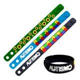 Pulseira Ajustável P/ Autistas/autismo Emborrachado