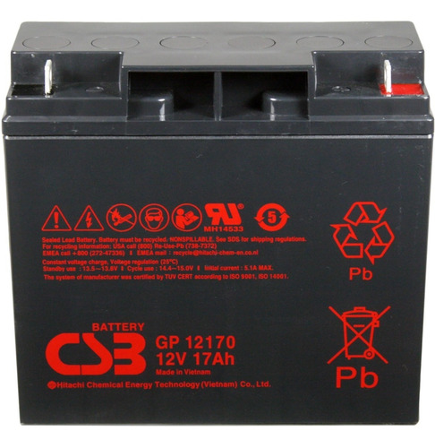 Bateria 12v 17ah Csb Gp12170 No Break Apc Sms Nf Garantia