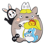Pin Metalico Broche Joyeria Boton Totoro Estudio Ghibli