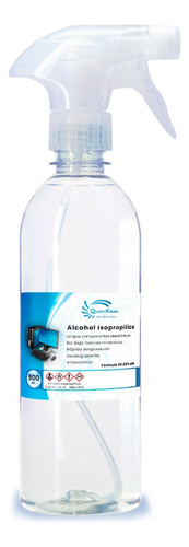 Alcohol Isopropilico 99.89% Puro 500ml Con Atomizador. Qk