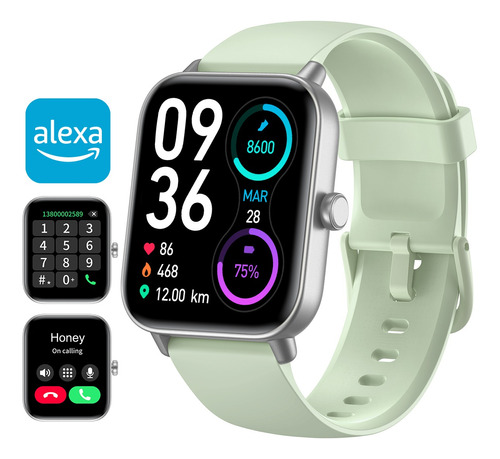 1.8'' Reloj Inteligente Smartwatch Bluetooth Llamada Alexa