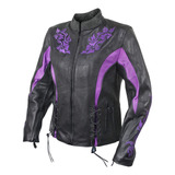 Chaqueta De Motociclista Xelement Bordada, X-armor, P/ Mujer