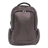 Mochila Notebook 15.6 Antifurto Posh Bolso Sec Journey Pro Cor Marrom-escuro