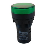 Luz  Piloto Led 16mm Verde 220v Ad22-16ds(a)