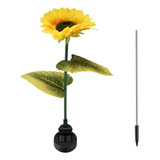 Luz Led Solar Con Forma De Flor De Girasol Para Exteriores,