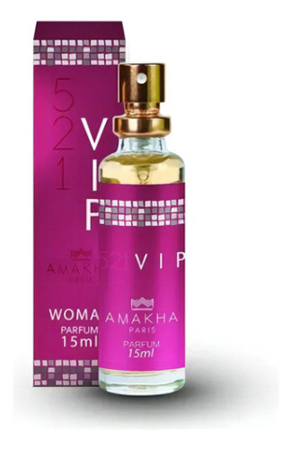 Perfume Feminino 521 Vip Amakha Paris 15ml Para Bolso Bolsa