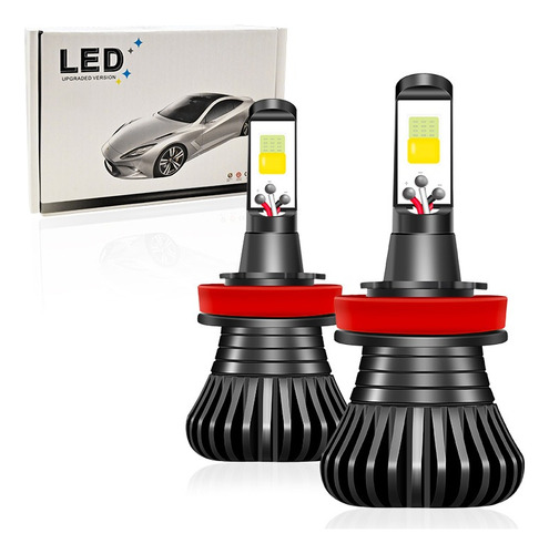 2pc Led Coche Niebla Luz 9005 9006 H1 H7 H3 H11 H27 2 Colore