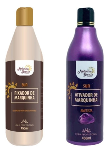 Ativador Ametista + Fixador De Marquinha Melanina Bronze