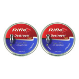 2x Latas De Chumbo Rifle Destroyer Field Calibre 4.5mm