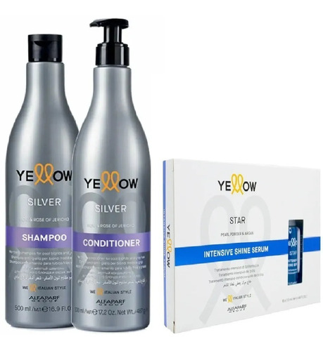 Kit Yellow Serum Shampoo Acondicionador - mL a $95