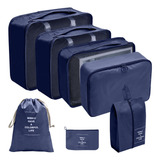 Bolsas Organizadoras De Viaje Impermeable Plegable 7 Piezas