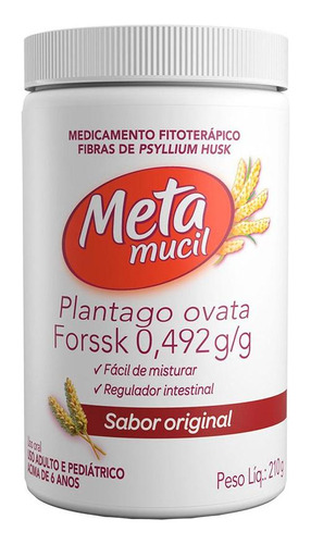 Metamucil 0492g/g Pó Solúvel  Frasco 210g