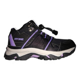 Zapatillas Bota Stone Mid Outdoor Junior Niños - Olivos