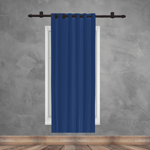 Cortina Blackout 1folha Pvc Corta Luz 100% 140x180 Admirare Cor Azul-marinho