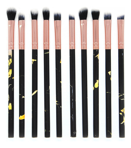 Set De 10 Brochas De Maquillaje Para Rostro, Sombra De Ojos,