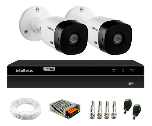 Kit 2 Câmeras Vhl 1120b Hdcvi Infra 20m Ip66 + Dvr 1204