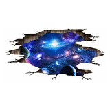 Pegatinas De Pared 3d Space Blue Galaxy Para Piso, Esce...